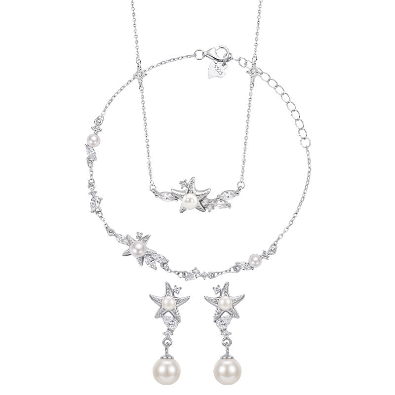 Sterling Silver Ocean and Starfish Jewelry