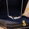 Gourd Pure Silver 999 Necklace Female Niche Design Light Luxury Star Zircon Clavicle Chain Small Red Book Same Pendant