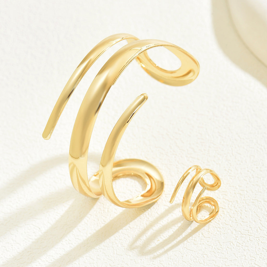 Parallel Curve Open Cuff Jewelry — product image 2