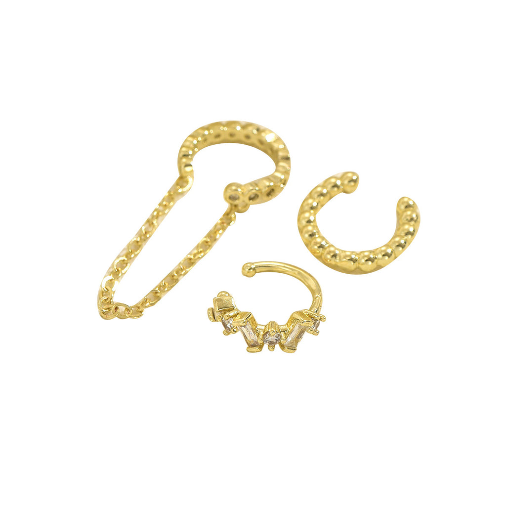 Chain-Linked Ear Cuff Jewelry — product image 5