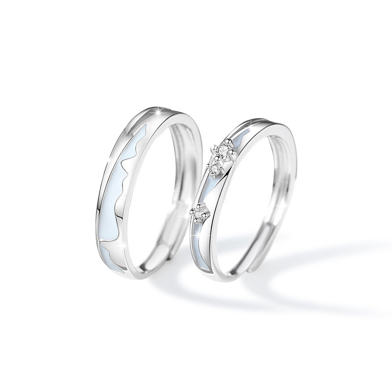 Luminous Sterling Silver Ring – Zircon Accents – luminous detailing