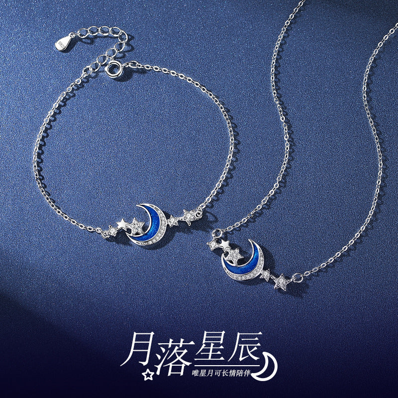 Xingyue Necklace Women's Summer Sterling Silver Clavicle Chain Pendant Simple Light Luxury Niche Design Sense 2021 New Women's Jewelry