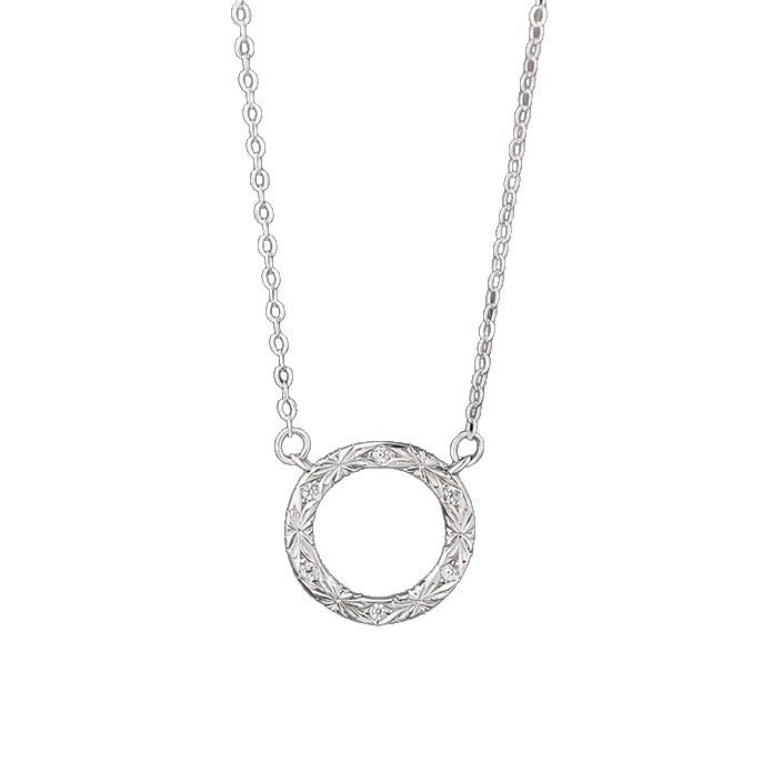 Garland Pure Silver 999 Necklace Female Niche Design Light Luxury Ring Zircon Clavicle Chain Small Red Book Same Pendant