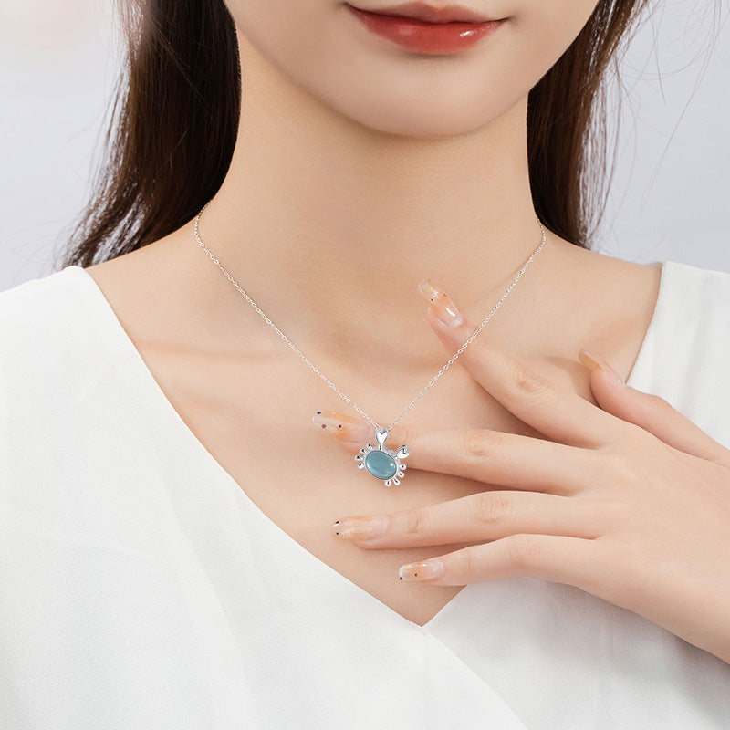Sterling Silver Crab Jewelry – Pearl Detail