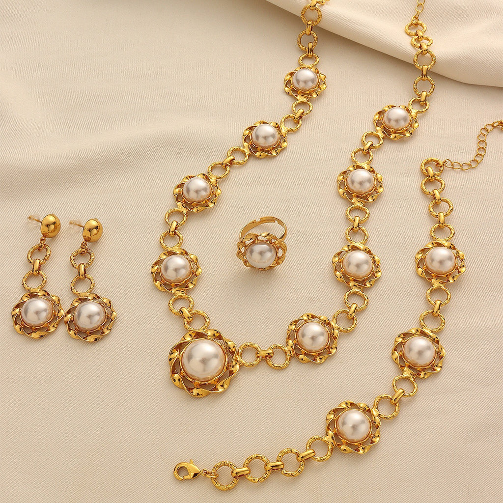 Ornate Pearl-Effect Jewelry — product image 4