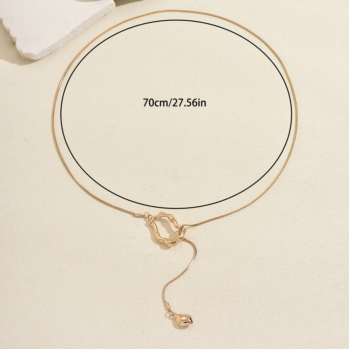 Open Frame Drop Necklace — product image 4