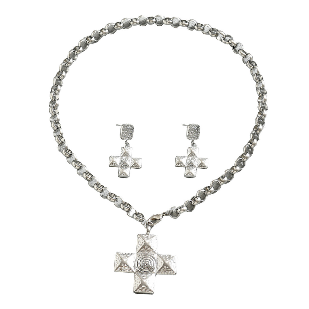 Textured Cross Pendant Jewelry — product image 5