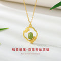 Sterling Silver Lotus Necklace – Jasper