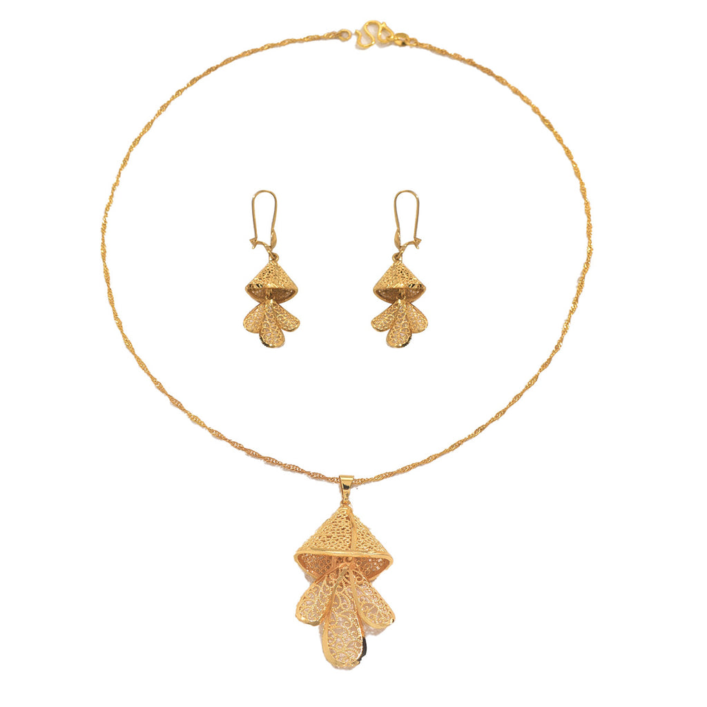 Layered Leaf Drop Jewelry — product image 5