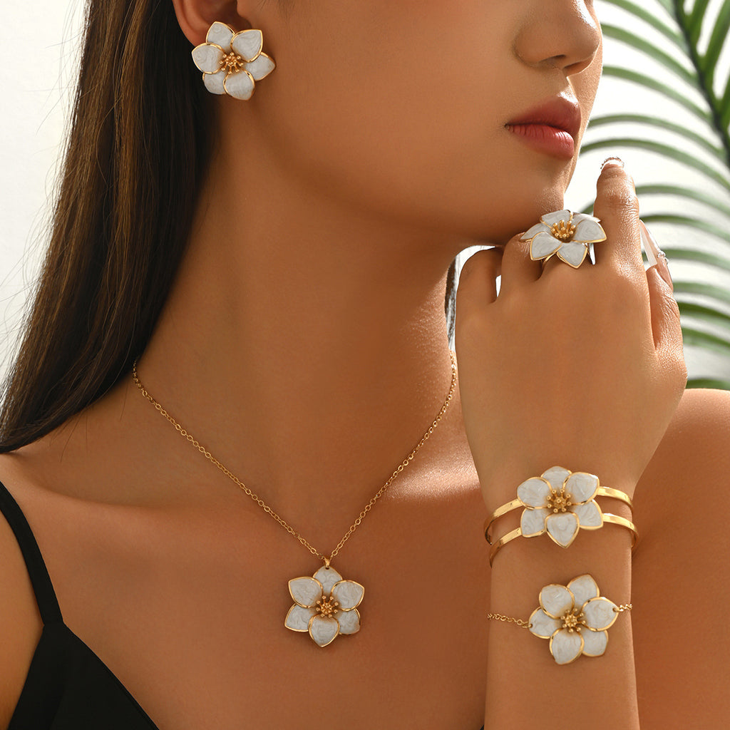 Pale Petal Flower Jewelry