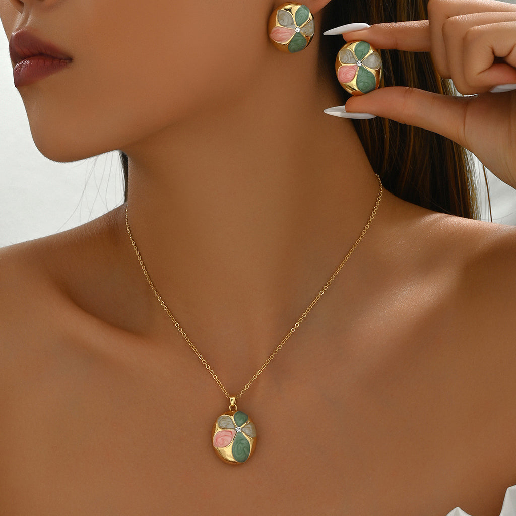 Pastel Mosaic Disc Jewelry