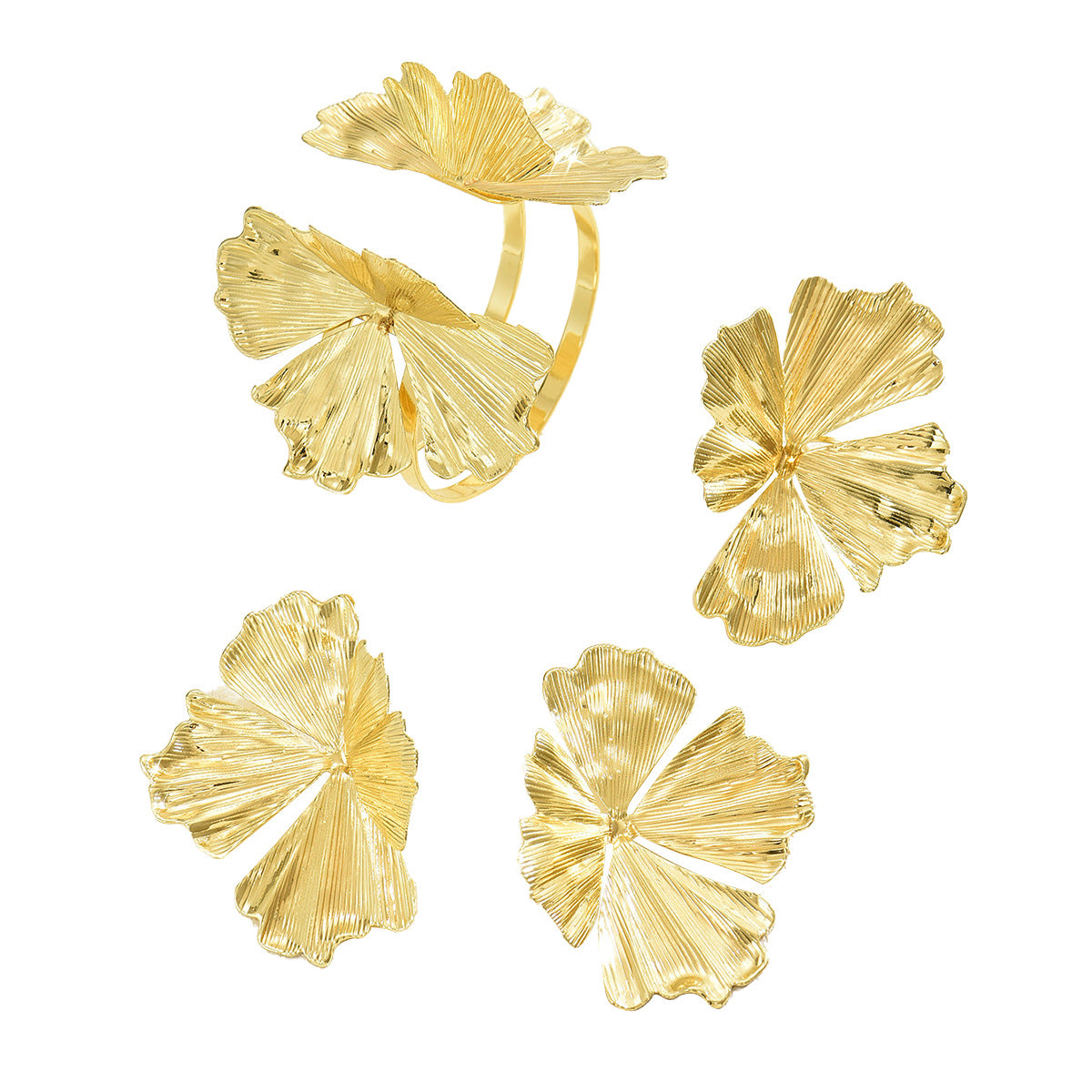 Fan-Petal Open Cuff Jewelry — product image 5