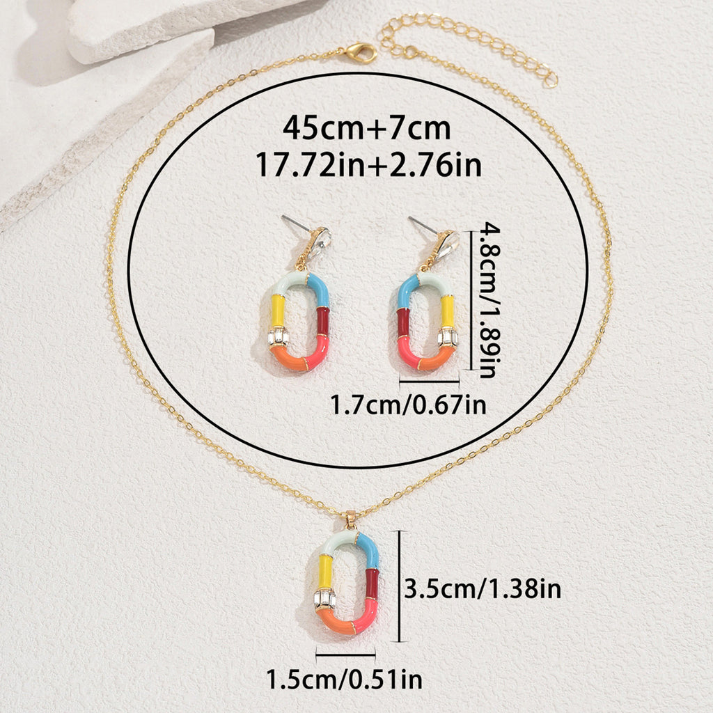 Color-Block Oval Link Jewelry — product image 4