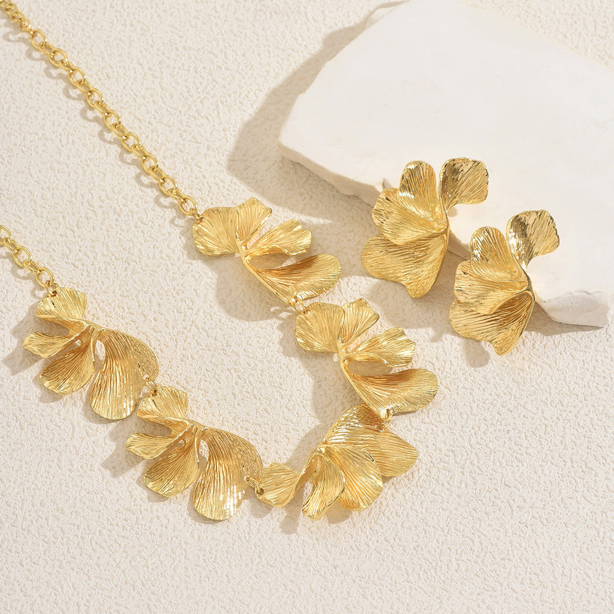Pleated Petal Statement Jewelry — product image 3