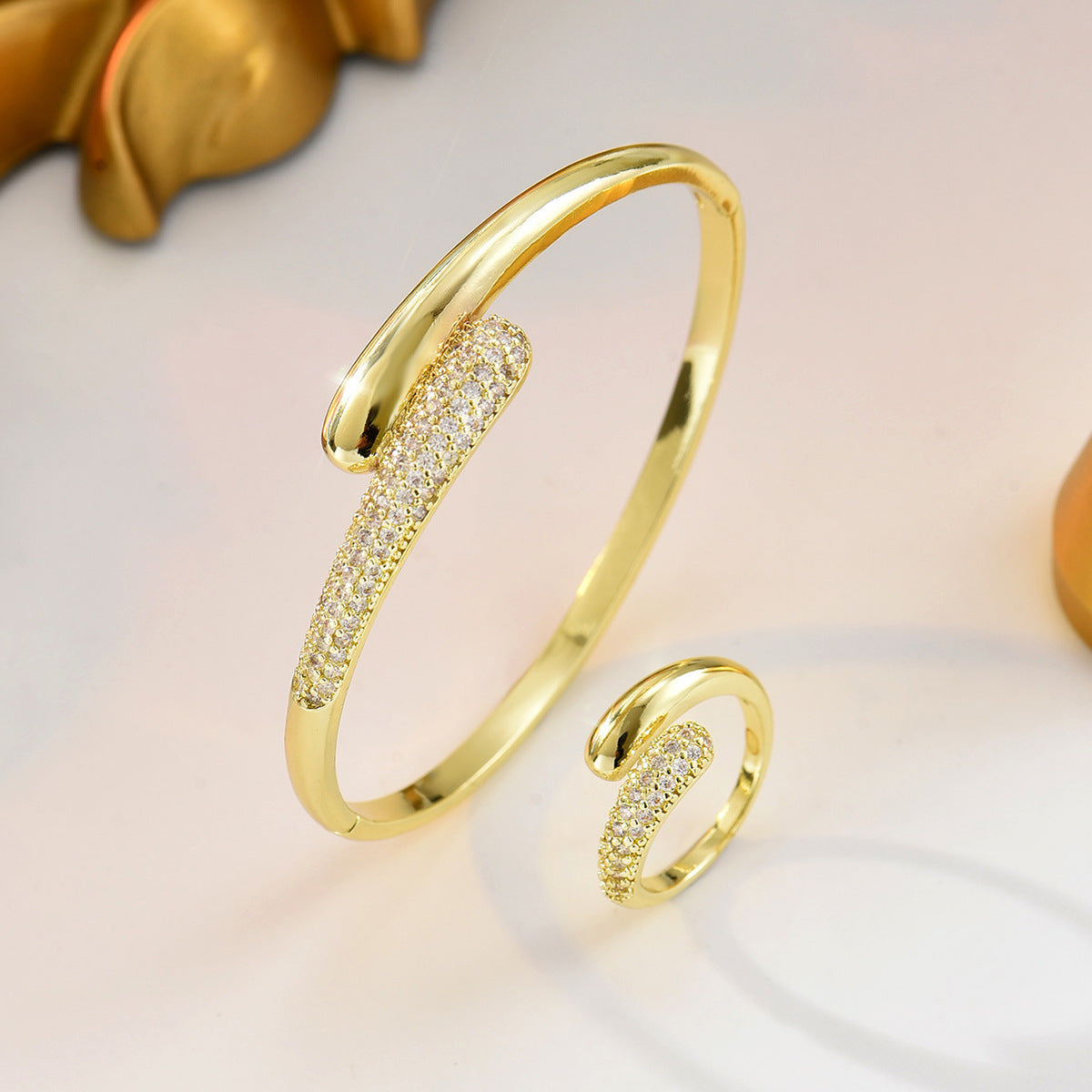 Smooth and Sparkling Open Cuff Jewelry — product image 3
