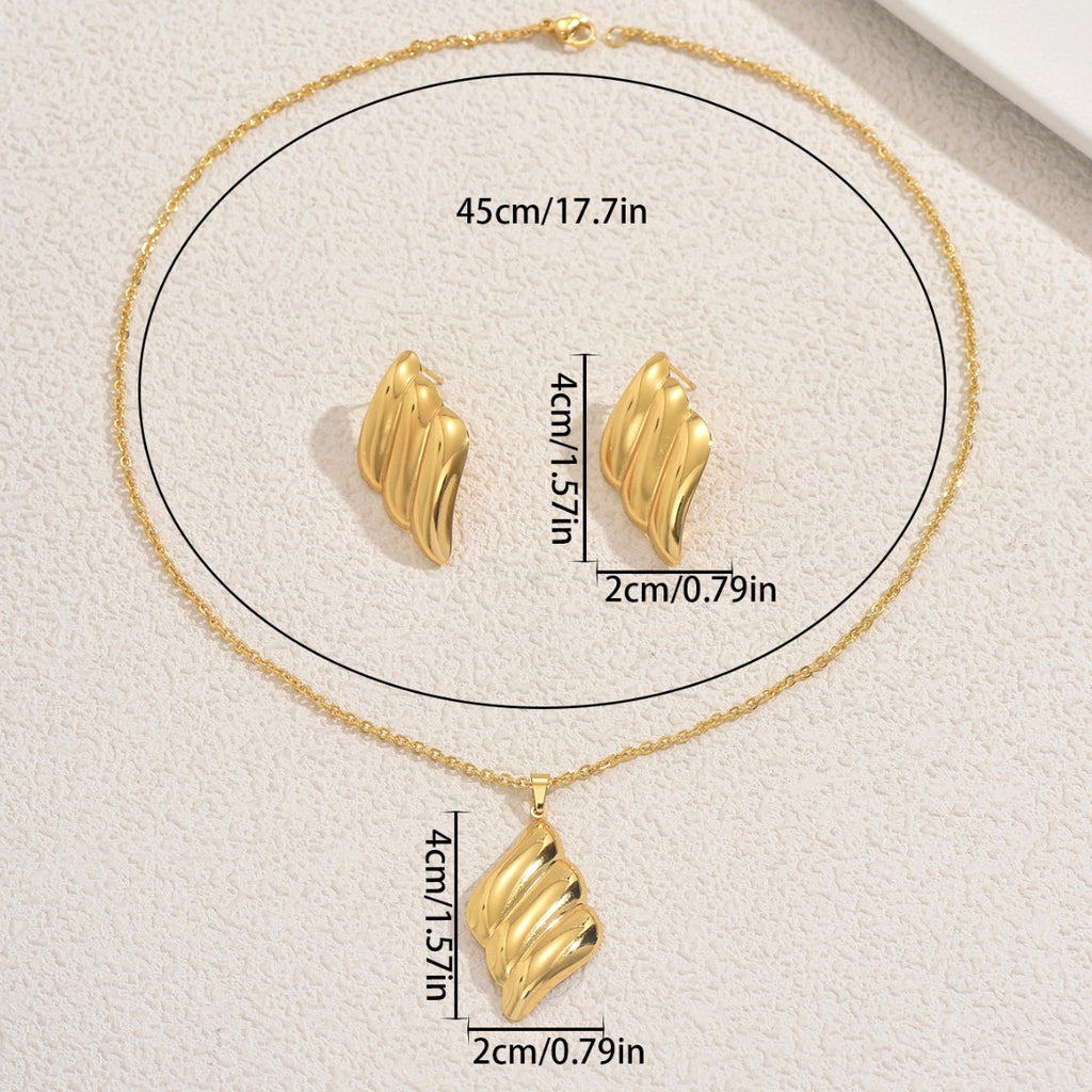 Textured Leaf Pendant Jewelry — product image 4