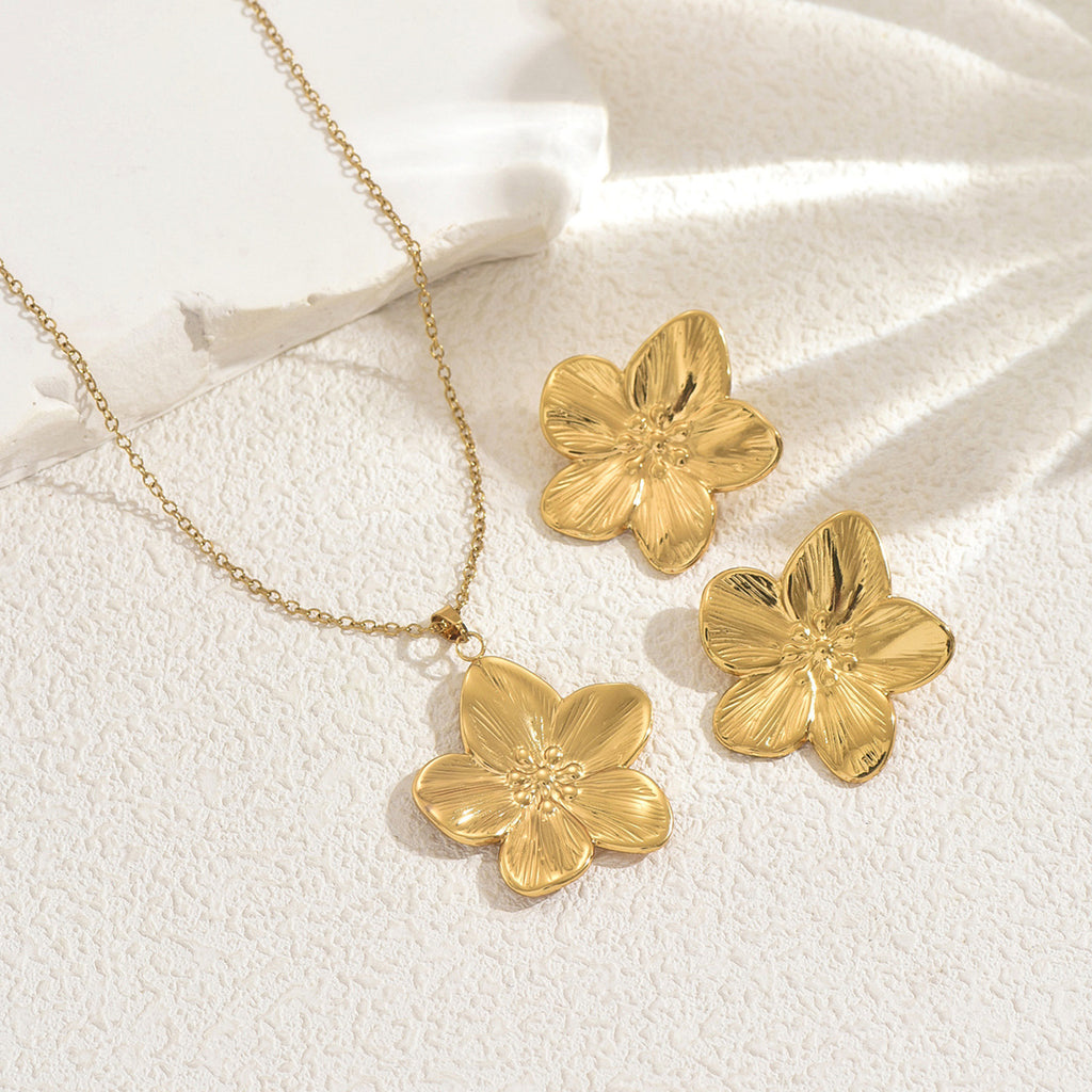 Etched Petal Flower Jewelry — product image 3