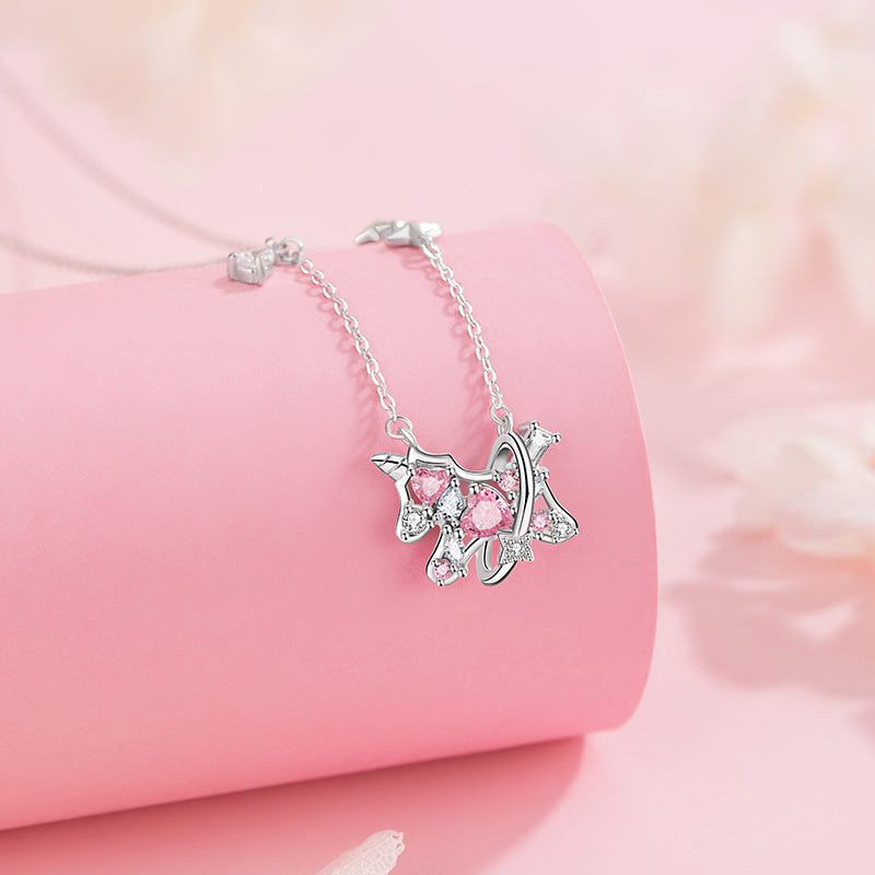Sterling Silver Unicorn and Star Jewelry – Zircon Accents