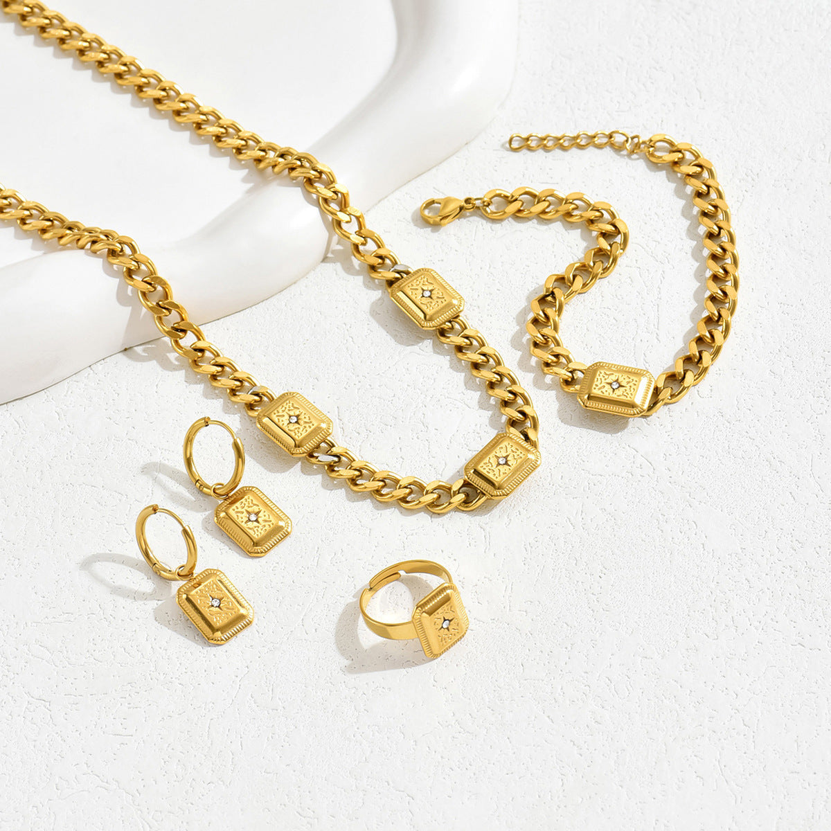 Square-Accent Chain Jewelry — product image 3