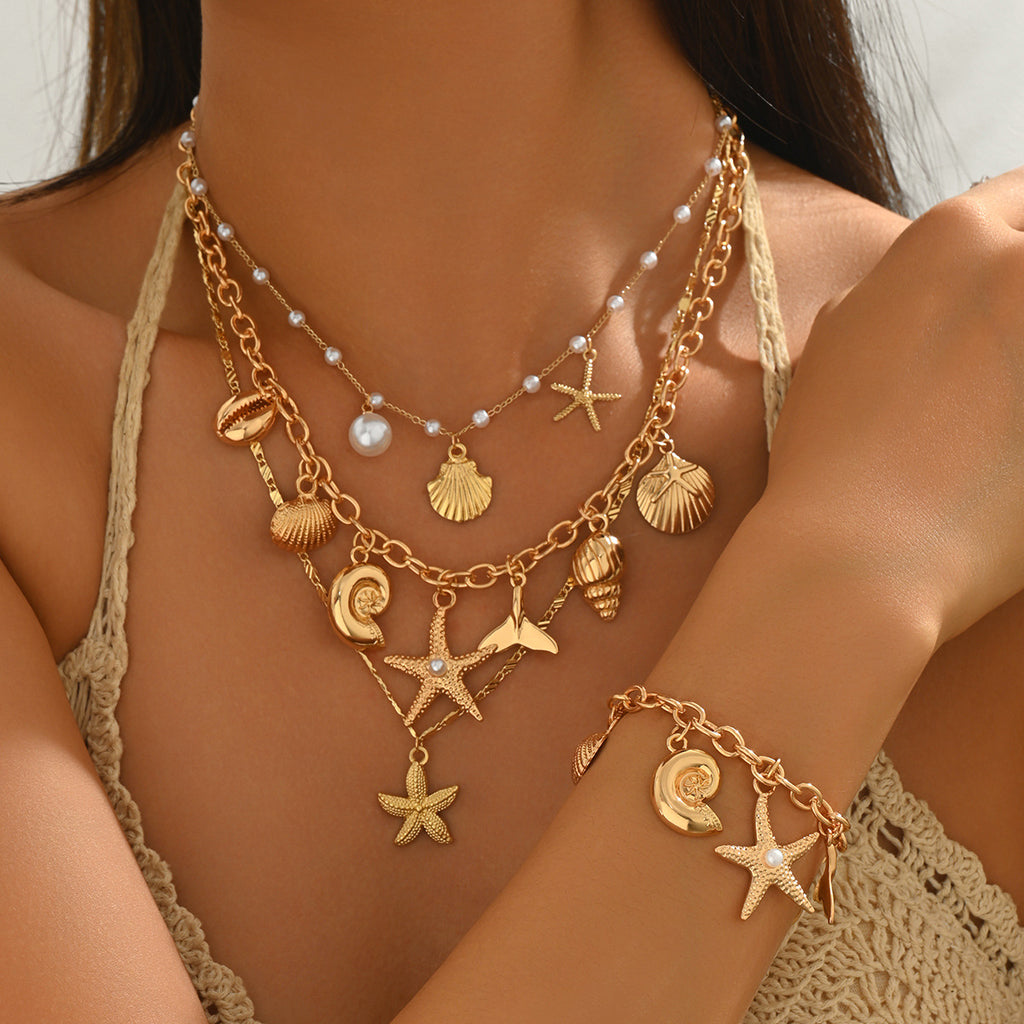 Layered Ocean Charm Jewelry — product image 2