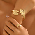 Embracing Hands Open Cuff Jewelry